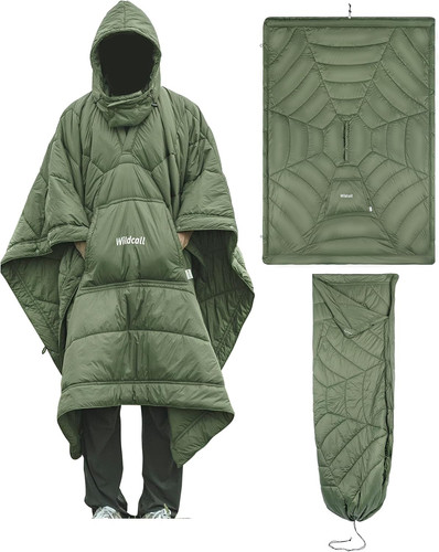 Hooded camping blanket with - camping, 3m