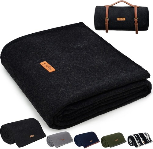 100 wool blanket - wool, 62"x48"